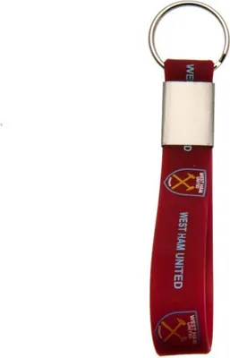 Produktbild von West Ham United FC Silikon Schlüsselanhänger TA2022 (Einheitsgröße) (Rot)