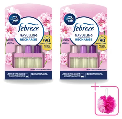 Productafbeelding van 2 x Ambi Pur 3Volution navulling - Bloemengeur - 20 ml - Voordelipakket - 2 stuks