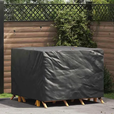 Produktbild von Möbel Möbelbezug Schwarz 125 x 125 x 74 cm 210D Oxford Stoff - Gartenmöbel-Schutzhüllen &41485