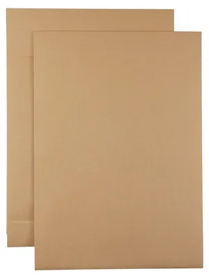 Produktbild von Kaenguruh B4 Faltentasche, mit Haftklebung Abdeckstreifen Natron / Recycling braun 130g, Stehboden + Faltenbreite 40 mm