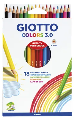 Image de Giotto Colors 3.0, crayons de couleur, boîte de 18 pièces