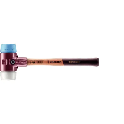 Produktbild von Halder Schonhammer Durchmesser 60mm 1445g Simplex mit Schlageinsatz Super-Kunststoff / TPE - 3017060
