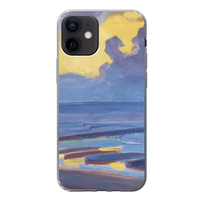 Produktbild von MuchoWow® Handyhülle Schutzhülle Hülle für iPhone 12 Am Meer - Piet Mondrian Silikon Softcase Handy Hülle - Schutzhülle