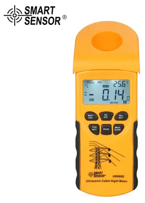 Produktbild von SMART SENSOR Professioneller digitaler LCD-Ultraschall-Kabelhöhenmesser, Handtester zur Messung der Oberleitung von 3–23 m