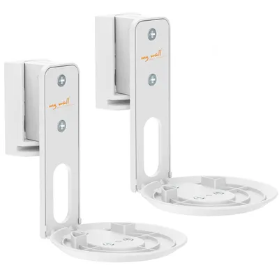 Image de my wall Sonos Era100 HS40WL - Support mural pour Sonos Era100, 2 pièces, inclinable, pivotant, peu encombrant, parfaitement réglable, support mural Sonos avec gestion des câbles