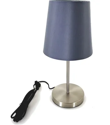 Produktbild von Tischleuchte mit grauem Stoffschirm "Grey"