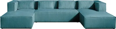 Produktbild von Best Mobilier Stella, Blau, 7 Sitz(e), Stella, Samt, Holz, Kunststoff