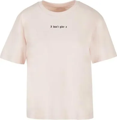Immagine prodotto di T-shirt Urban Classics I Don't Give A F Tee rosa - XS
