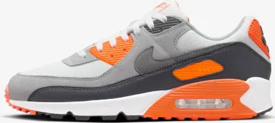 A side view of a Nike Air Max 90 sneaker.