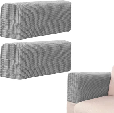 Imagen del producto de Fundas para reposabrazos de sofá, 2 unidades, suaves, antideslizantes, de 25x30 cm, para sofás y sillones