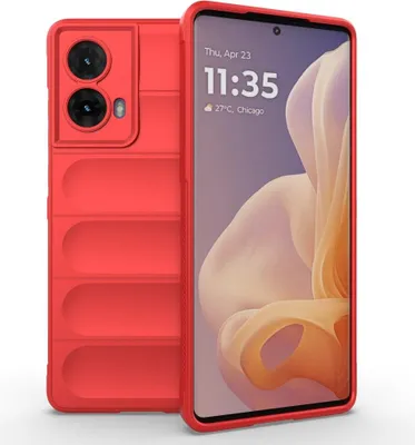Produktbild von Motorola Moto G85 Hülle - Coverup Hands-On Rugged Back Cover - Rot