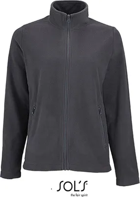 Immagine prodotto di SOLs 02094 | Giacca donna in pile Norman - Colore: Grigio antracite (tinta unita) - Taglia: L