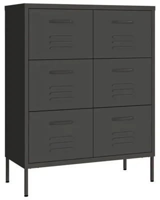 Obrázek produktu pro vidaXL Zásuvková skříň antracit 80x35x101,5 cm Ocel