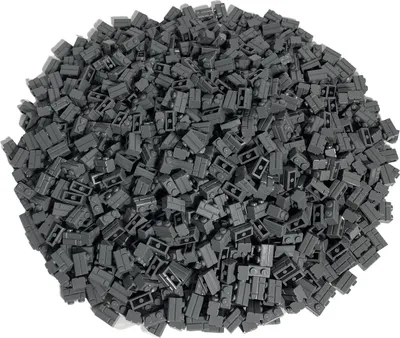 Immagine prodotto di LEGO® 1x2 Mattoncini da parete Mattoncini alti Grigio scuro - 98283 NUOVO! Quantità 50x