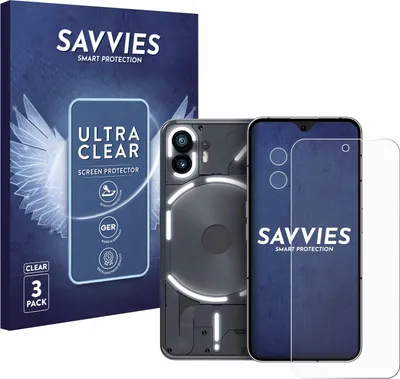Produktbild von 6x Für Nothing Phone (2) (Display+Kamera) Schutzfolie Savvies Displayschutz Display Schutz Folie Klar Transparent