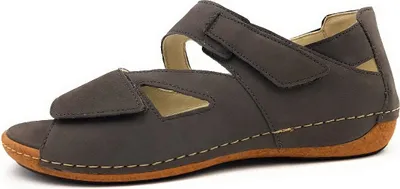 Image de Waldläufer Heliett Denver : Sandales de sport pour hommes, modèle Denver, couleur gris, style décontracté
