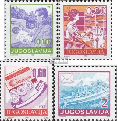 Produktbild von Briefmarken Jugoslawien 1990 Mi 2401C-2404C (kompl.Ausg.) postfrisch Freimarken