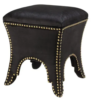 Immagine prodotto di Casa Padrino Sgabello nero 39 x 39 x H. 45 cm - Mobili per hotel