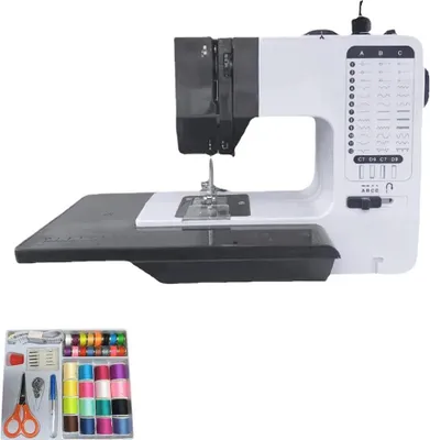 Produktbild von Mini-Nähmaschine, 38 Stichoptionen, tragbares Design, WEISS