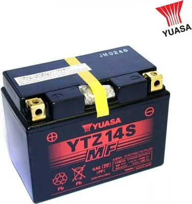 Produktbild von YUASA wartungsfreie Batterie werksseitig aktiviert - YTZ14S