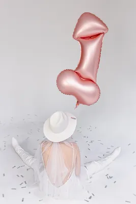 Immagine prodotto di Pallone in foil Same Penis Forever 46x88cm oro rosa