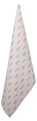 Produktbild von Clayre & Eef Geschirrtuch 50x70 cm Beige Grau Baumwolle Kaninchen