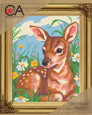 Productafbeelding van CDA halve kruissteek set "Kitz", bedrukt, 22x30 cm