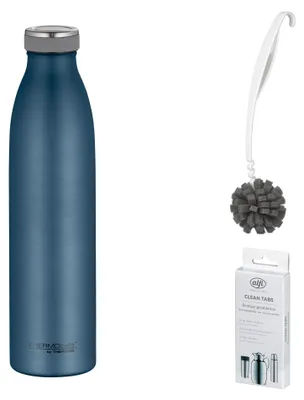 Immagine prodotto di THERMOS TC BOTTLE 0,75 l Trinkflasche night blue mat – Vorteilsset mit Reinigungsbürste CLEAN FIX 30 cm | HAN 4067342075 | EAN 5010576986160