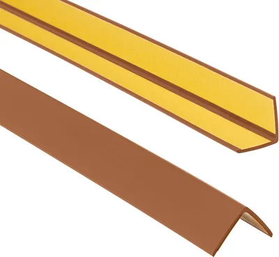 Produktbild von ProfiPVC Winkelprofil selbstklebend PVC 25x25mm 1,50 m Kunststoffwinkel Kantenschutz, Bernsteinfarbe