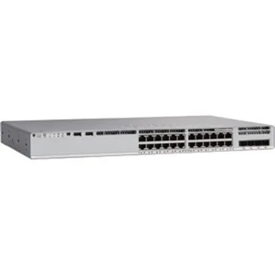 Produktbild von Cisco Catalyst C9300L-24T-4X-A, Managed, L2/L3, Gigabit Ethernet (10/100/1000), Vollduplex, Rack-Einbau
