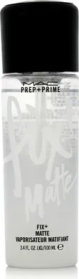 Produktbild von MAC Prep + Prime Fix+ Matte, Makeup-Fixierspray, 100 ml, Mattierend, Feuchtigkeitsspendend, Glättend, Jeder Hauttyp, Water\Aqua\Eau, Alcohol Denat., Silica, Sodium Hyaluronate, Enantia Chlorantha Bark Extract, Pyrus..., 1 Stück(e)