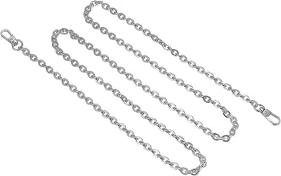 Zdjęcie produktu dla Solidchoice - Łańcuch do torebki, pasek wymienna część - Srebrny, 99 x 0,6 cm z klamrami