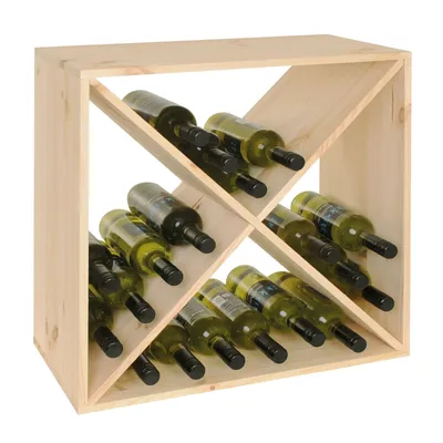 Produktbild von Weinregal 52 cm, Modul-X, Holz natur