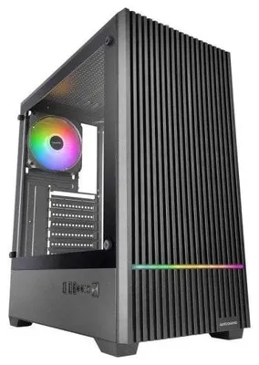 Produktbild von Mars Gaming MCQUANTUM, Midi Tower, Schwarz, ATX, micro ATX, Mini-ITX, Gehärtetes Glas, 17 cm, 33,5 cm