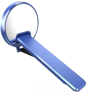 Immagine prodotto di Mini supporto per telefono in metallo leggero, blu, piccolo