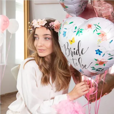 Produktbild von Folienballons für Junggesellinnenabschiede „Bride to be“, 45 cm