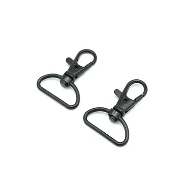 Produktbild von 25 Schnapphaken mit Wirbel 42 x 26mm Gurtbreite 25mm Karabiner
