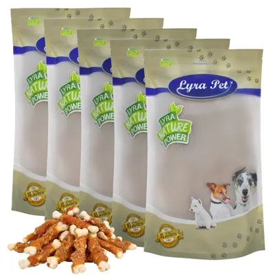 Produktbild von 5 kg Lyra Pet® Calciumknochen mit Hühnerbruststreifen