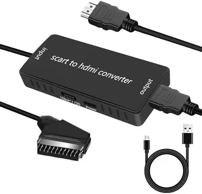 Produktbild von HDMI-Scart-Adapter für TV Scart zu HD 720P/1080P-Konverter für HDTV/Monitor/STB/Xbox/PS3/Sky-DVD