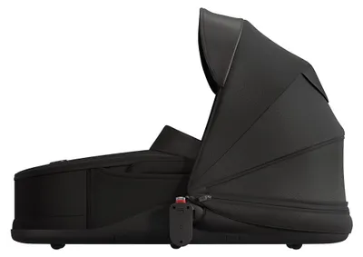 Produktbild von Mima Creo Babywanne für Kinderwagen, Schwarz, komfortabel und faltbar, Premium-Aufsatz für Neugeborene