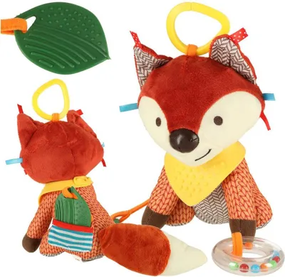 Produktbild von Sinnliches Maskottchen Fuchs auf einem Kinderwagen