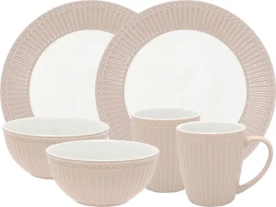Produktbild von Greengate Alice Frühstücksset creamy fudge 6tlg