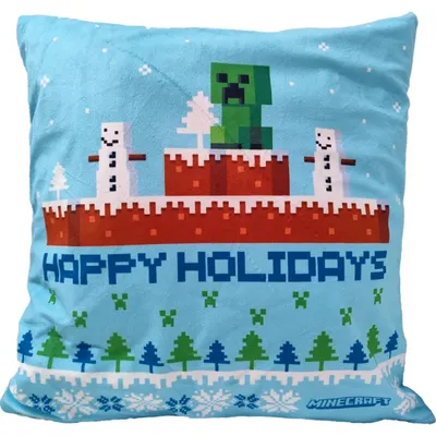 Produktbild von Jugendkissenbezug 40x40 Minecraft Weihnachtssamt
