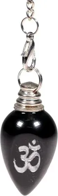 Immagine prodotto di Pendolo Ohm Agata Nera Lucida - 16 G; Set Da 2 Pz. 4 Cm
