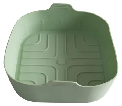 Image de Fackelmann Moule en silicone carré pour friteuse à air chaud Ø 20,5 x 7 cm – Réutilisable, résistant et facile à nettoyer