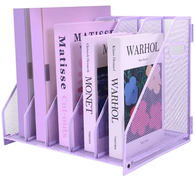 Produktbild von ideallife Schreibtisch-Organizer – 5 Fächer Violett