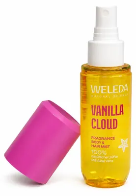 Image de Brume parfumée pour le corps et les cheveux Weleda « Vanilla Cloud » 95 ml