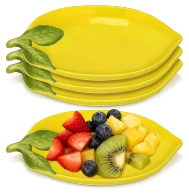 Immagine prodotto di Solidchoice - Set di 4 ciotole in Vetroceramica a forma di limone