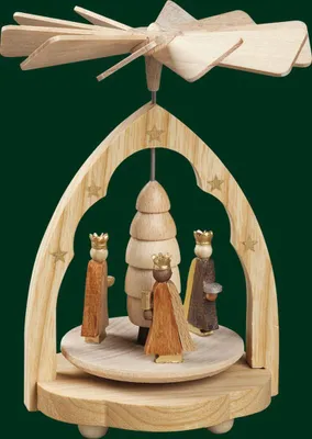 Immagine prodotto di Gioco di riscaldamento a forma dei Tre Re Magi, prodotto naturale, altezza = 11 cm, NUOVO