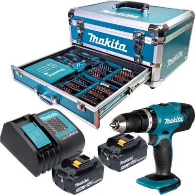Image de Makita DHP 453 Z Perceuse-visseuse à percussion sans fil 18 V 42 Nm Solo - sans batterie, sans chargeur